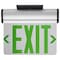 Nuvo Exit Sign, Aluminum, 12.06 in W, 9.69 in H 67/112 - alternate 3